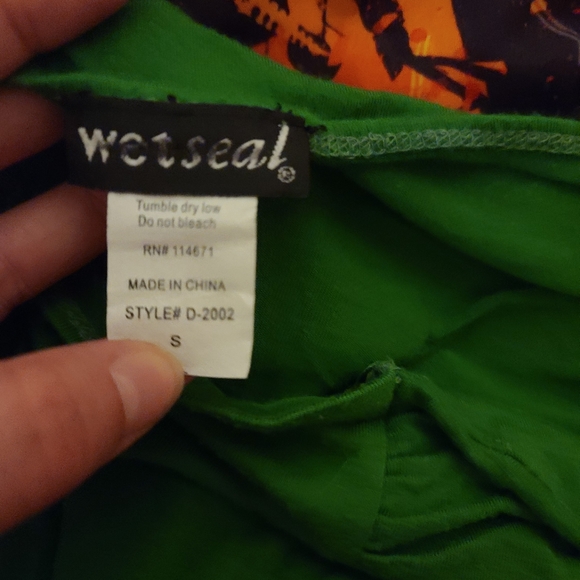 Wetseal green strapless mini dress S - Picture 3 of 3